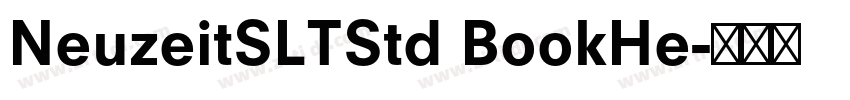 NeuzeitSLTStd BookHe字体转换